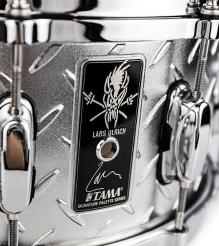 Tama LU1465 Signature Lars Ulrich Caja 14X6.5 Batería Acústica Diamond Plate 5