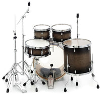 Pearl DMP905 C262 Decade Maple Batería Acústica con Herrajes Satin Black Burst 4