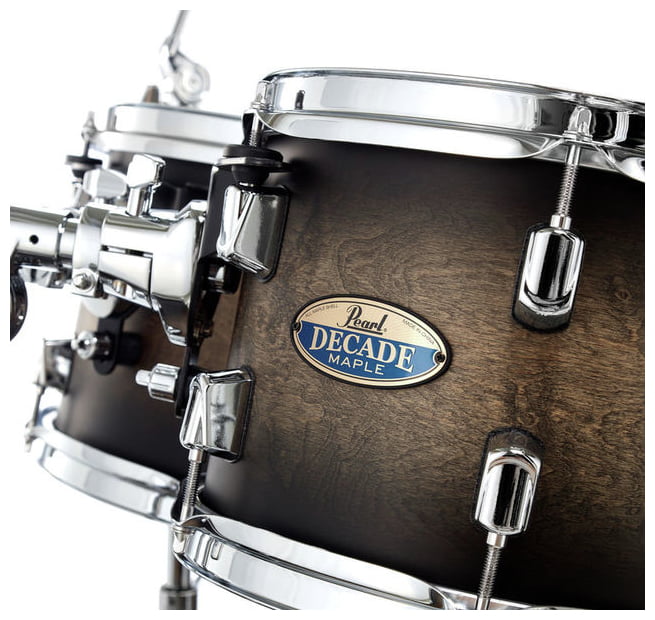 Pearl DMP905 C262 Decade Maple Batería Acústica con Herrajes Satin Black Burst 9