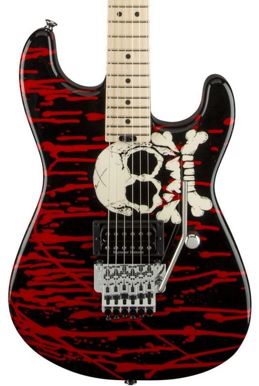 Charvel Warren Demartini Signature Blood and Skull Pro Mod MN Guitarra Eléctrica 3