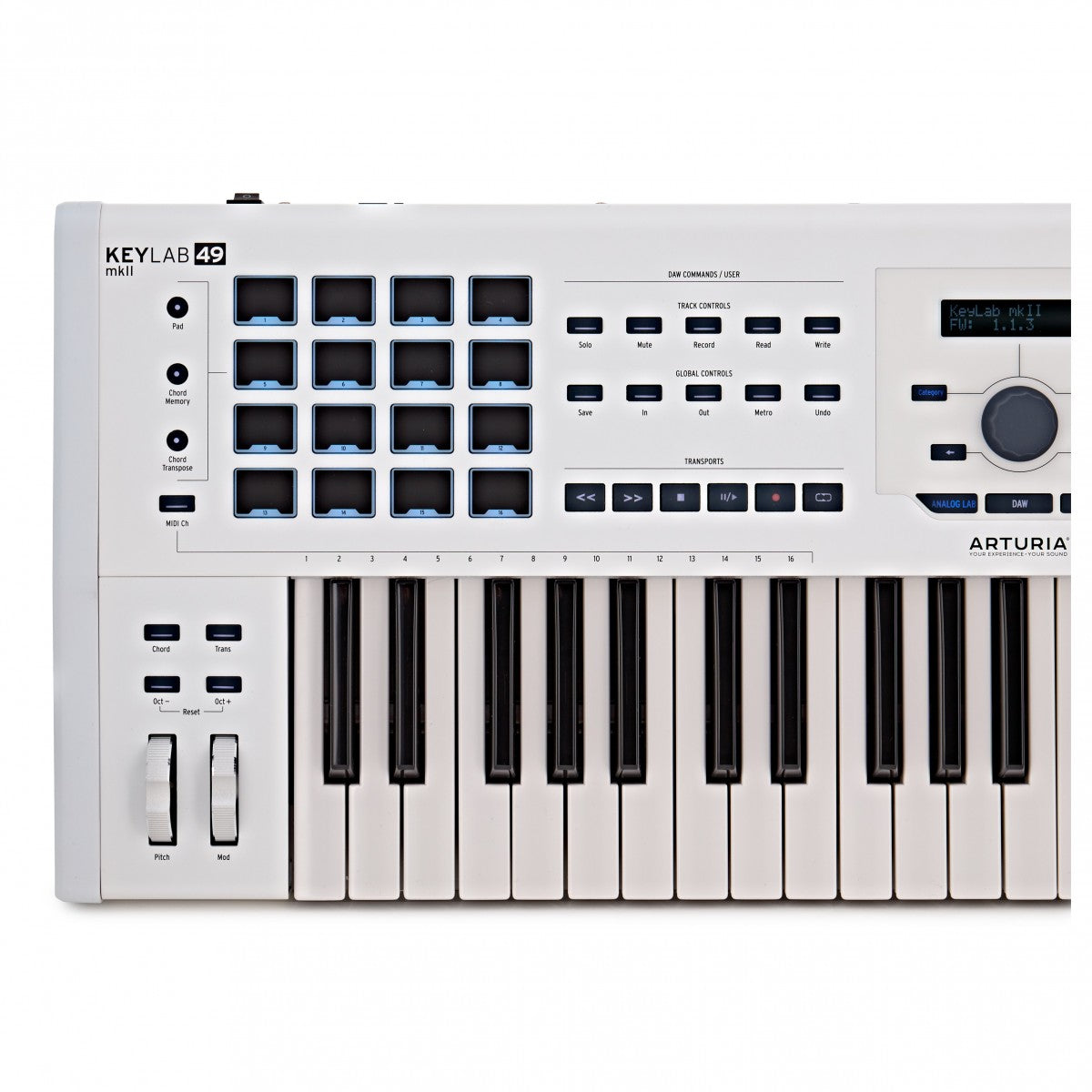 Arturia Keylab 49 MKII White Teclado Controlador Blanco 9