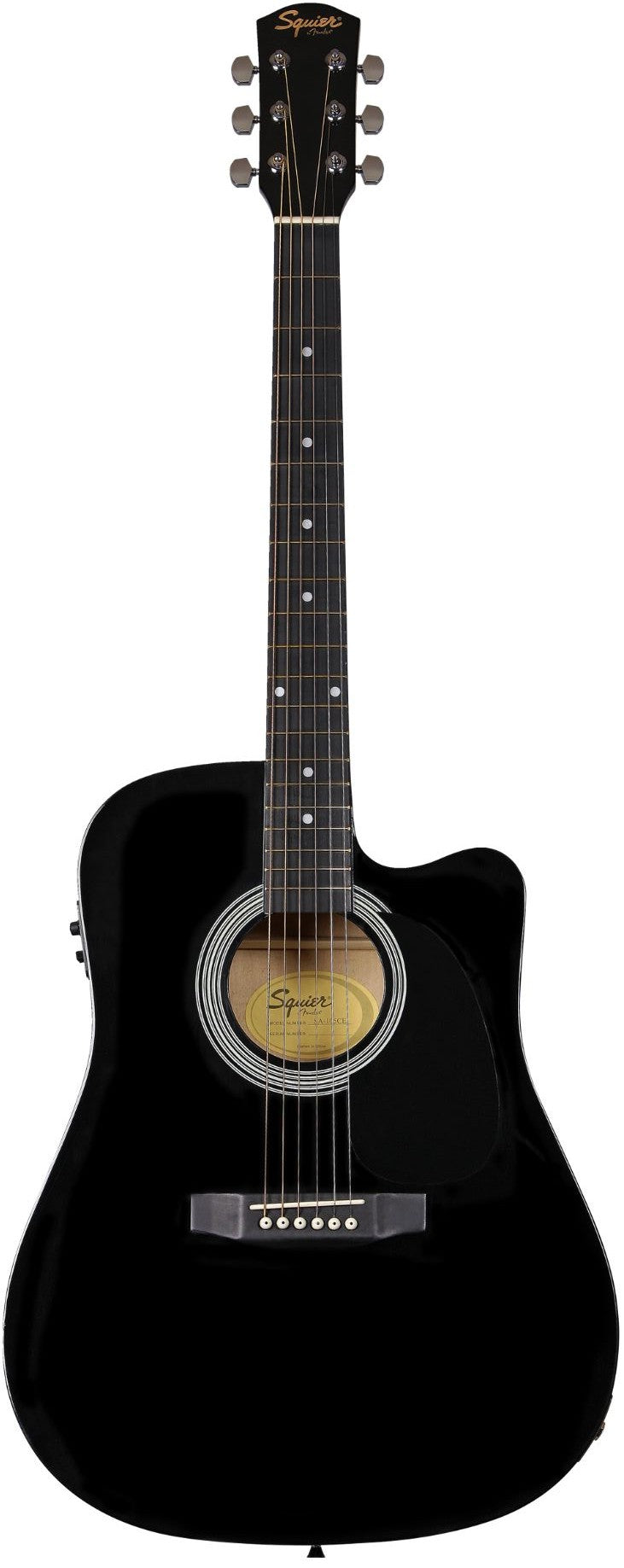 Squier SA105CE BLK Guitarra Electroacústica Negra 1