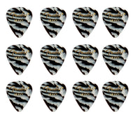 Fender 1980351203 351 Shape Premium Picks Pack 12 Púas Heavy Zebra 1