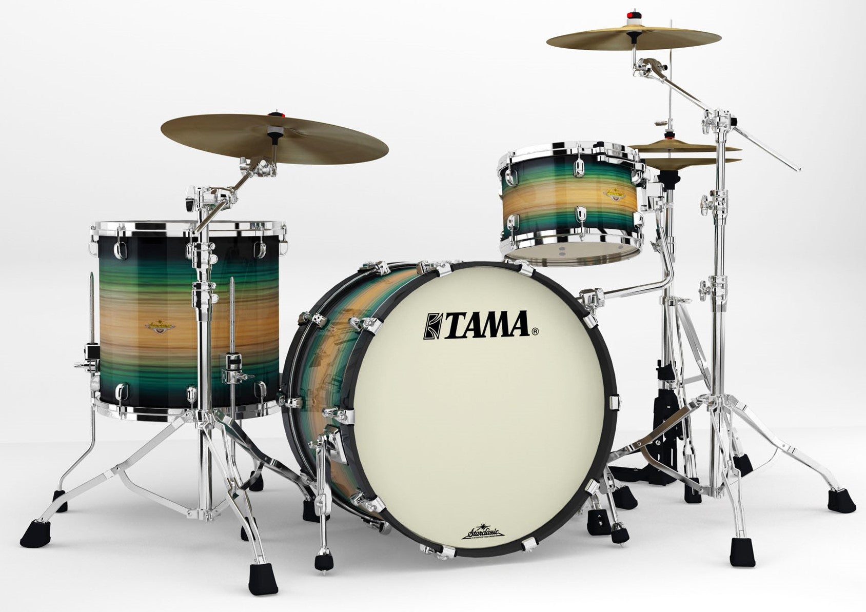 Tama ME32CZS LEWB Starclassic Maple Batería Acústica Emerald Pacific Walnut Burst 1