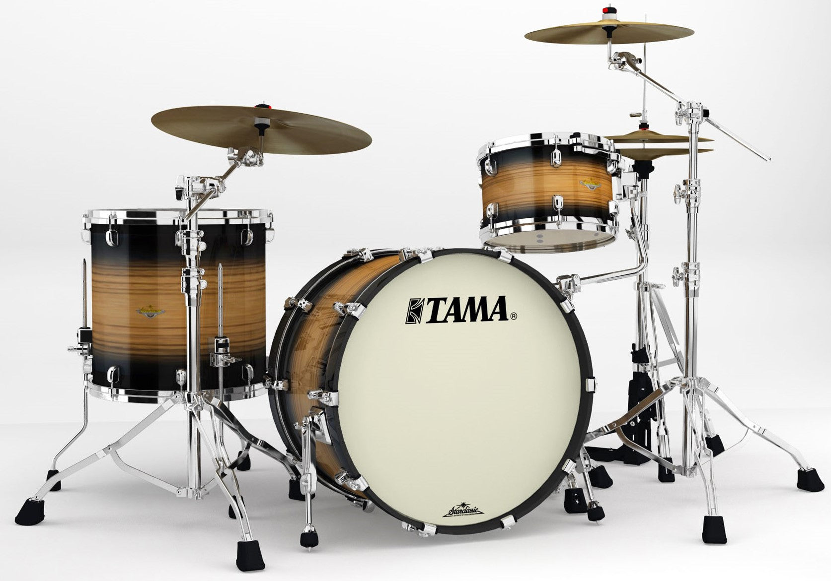 Tama ME32CZS LNWB Starclassic Maple Batería Acústica Natural Pacific Walnut Burst 1