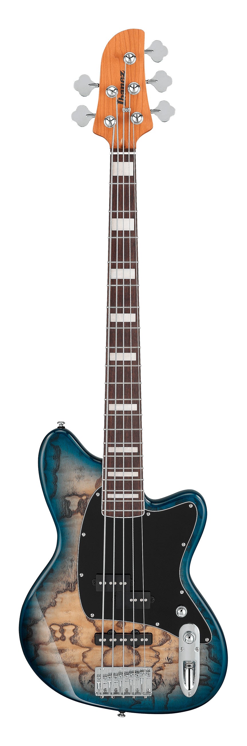 Ibanez TMB405TA CBS Bajo Eléctrico 5 Cuerdas Cosmic Blue Starburst 1