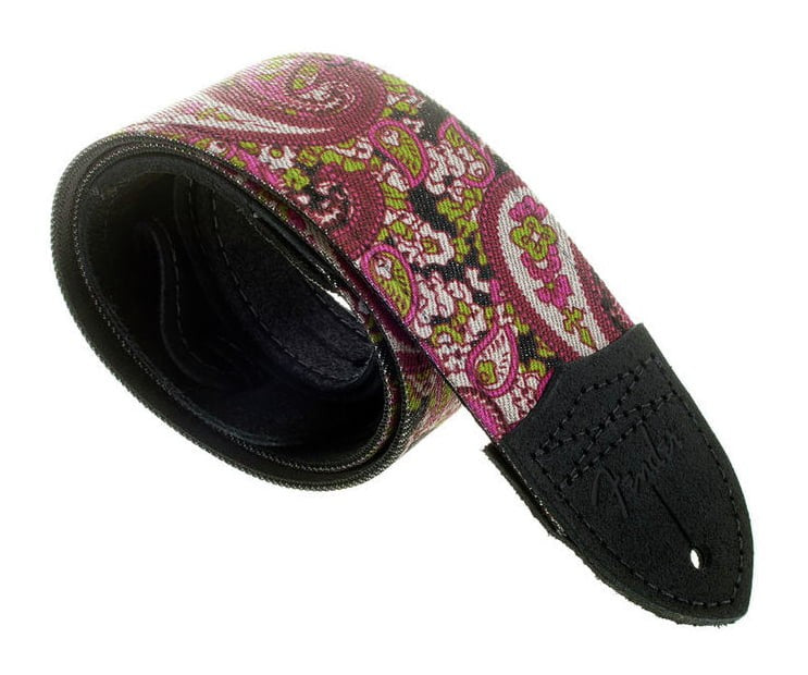 Fender 0990609001 Correa Guitarra Paisley Denim Rosa. 2