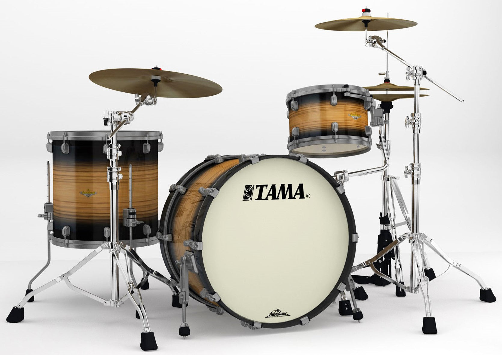 Tama ME32CZUS LNWB Starclassic Maple Batería Acústica Natural Pacific Walnut Burst 1