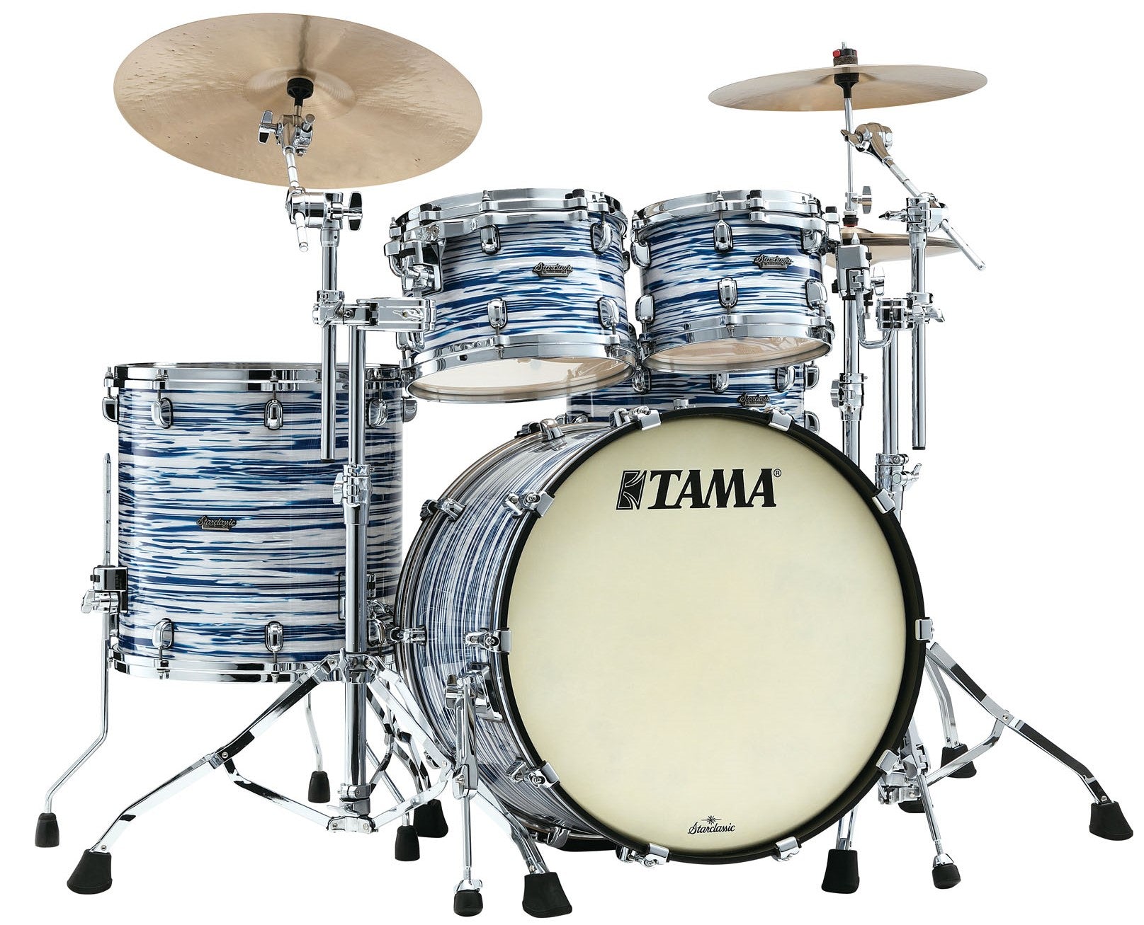 Tama MR42TZS BWO Starclassic Maple Batería Acústica Blue And White Oyster 1