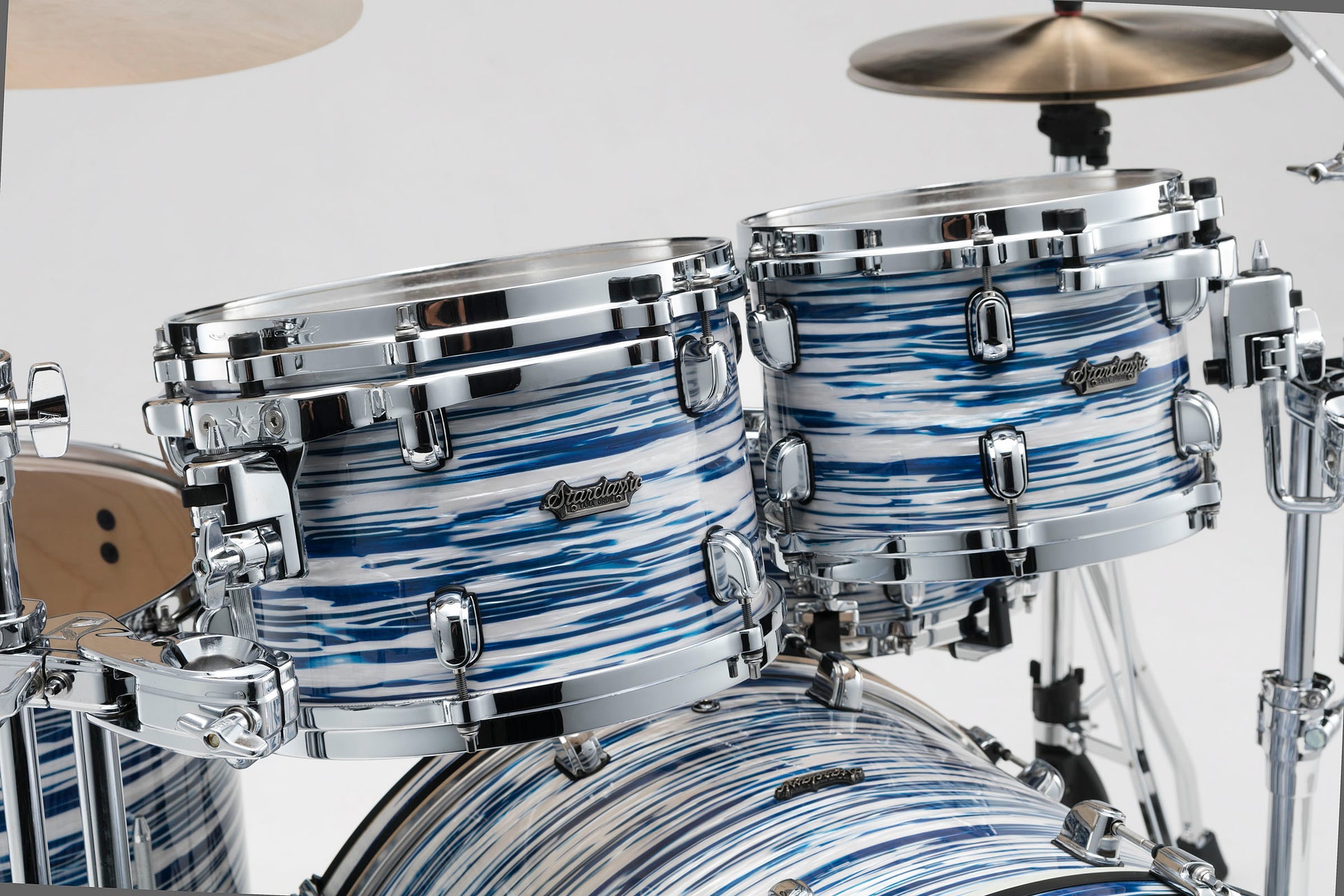 Tama MR42TZS BWO Starclassic Maple Batería Acústica Blue And White Oyster 4