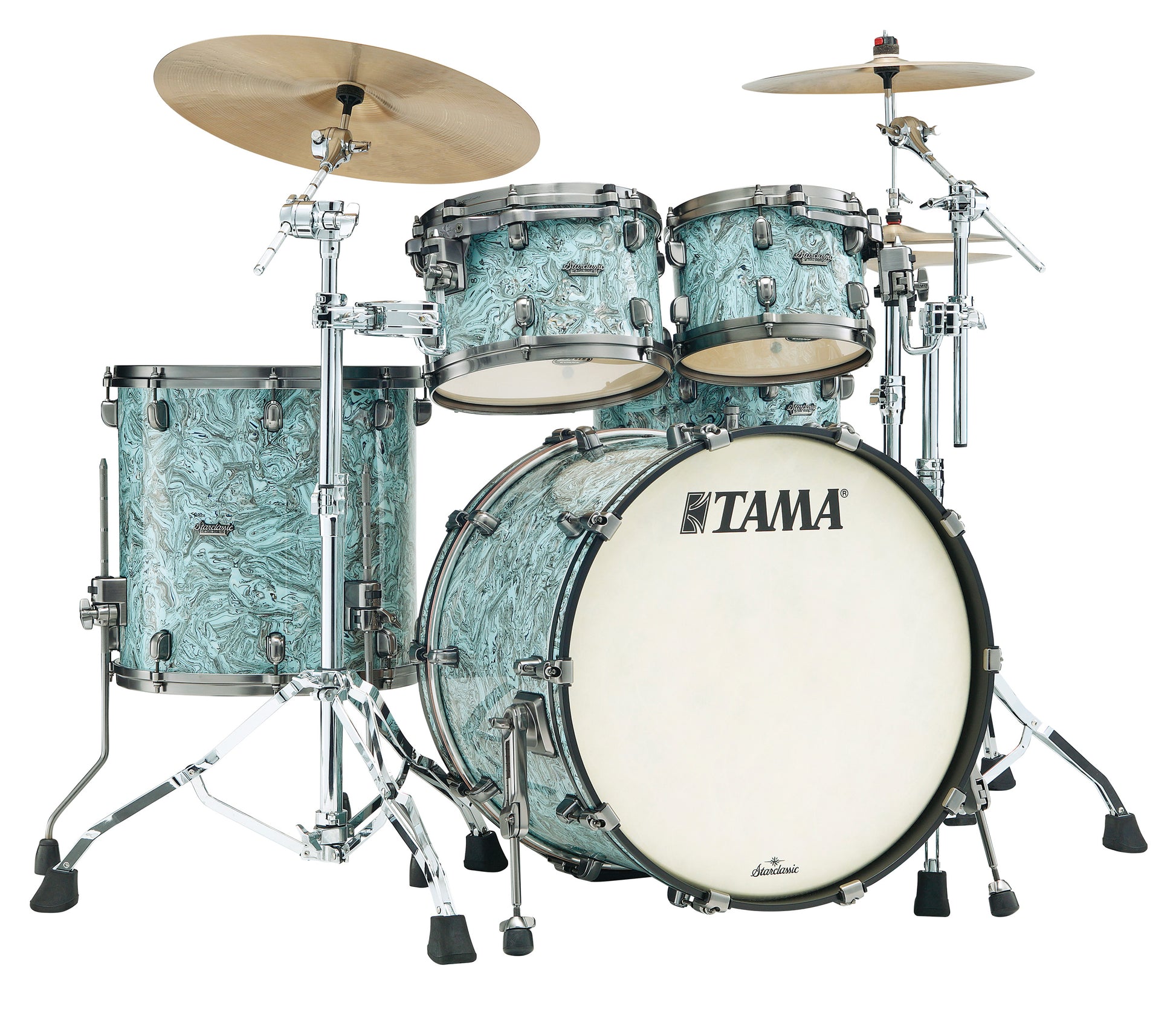 Tama MR42TZS SLW Starclassic Maple Batería Acústica Sky Blue Swirl 1