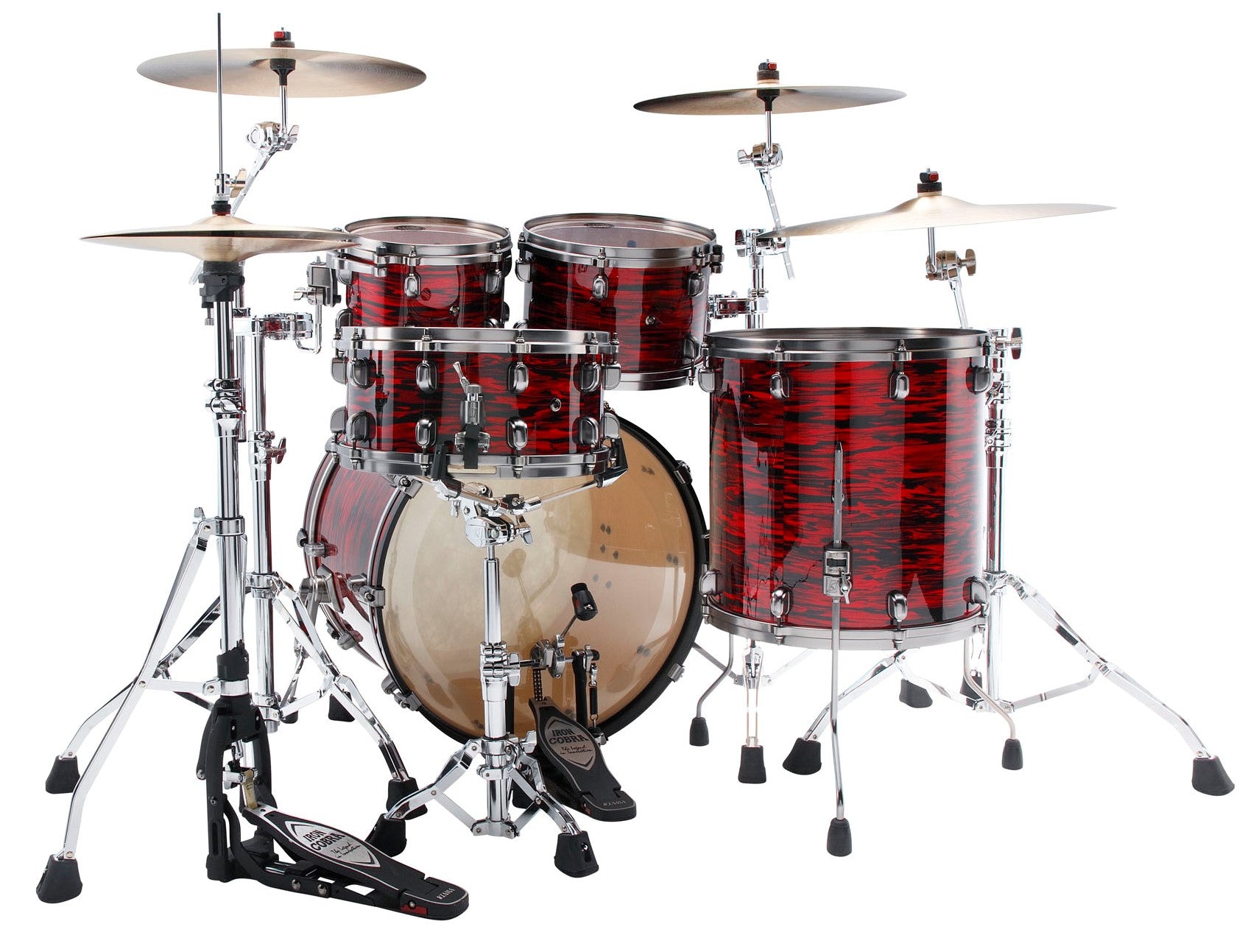 Tama MR42TZUS ROY Starclassic Maple Batería Acústica Red Oyster 3