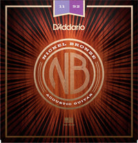 Daddario NB1152 Nickel Bronze Juego Cuerdas Guitarra Acústica Custom Light 011-052 1