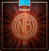 Daddario NB1253 Nickel Bronze Juego Cuerdas Guitarra Acústica Light 012-053 1