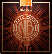 Daddario NB1256 Nickel Bronze Juego Cuerdas Guitarra Acústica Light Medium 012-05 1