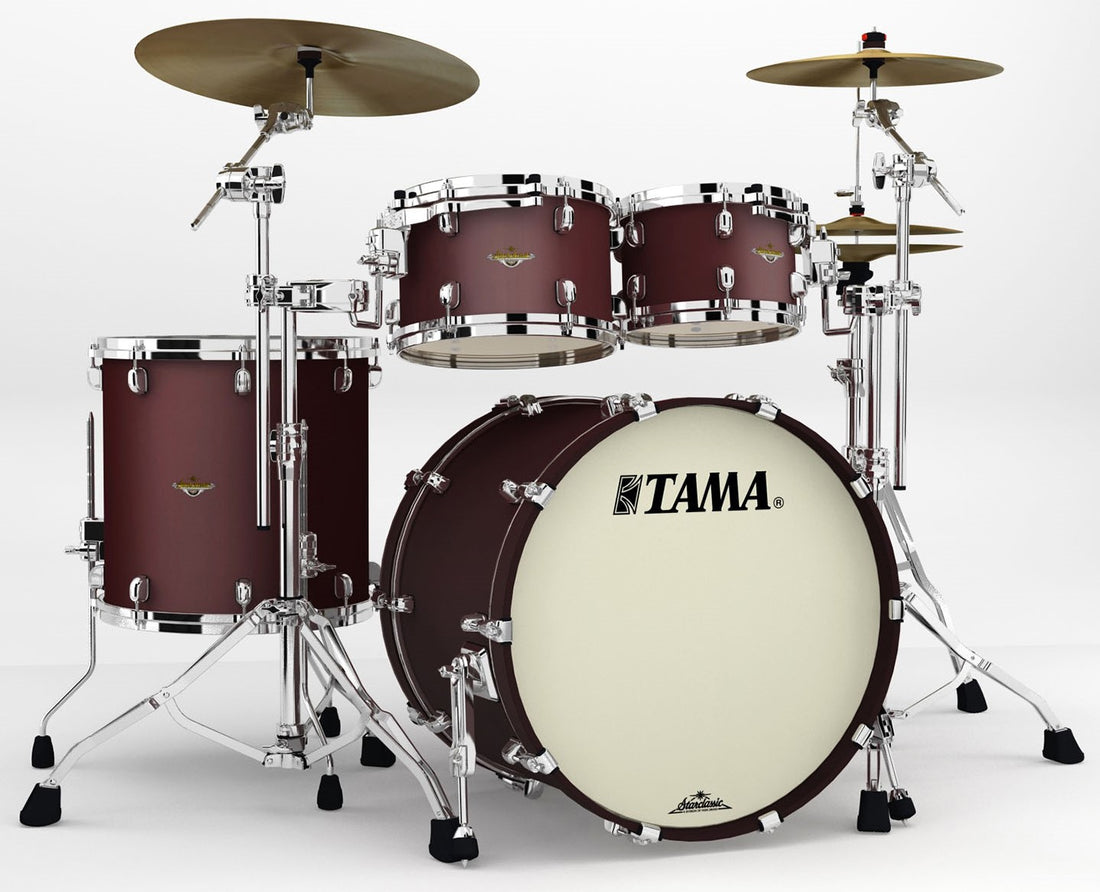 Tama MA42TZS FBM Starclassic Maple Batería Acústica Flat Burgundy Metallic 1