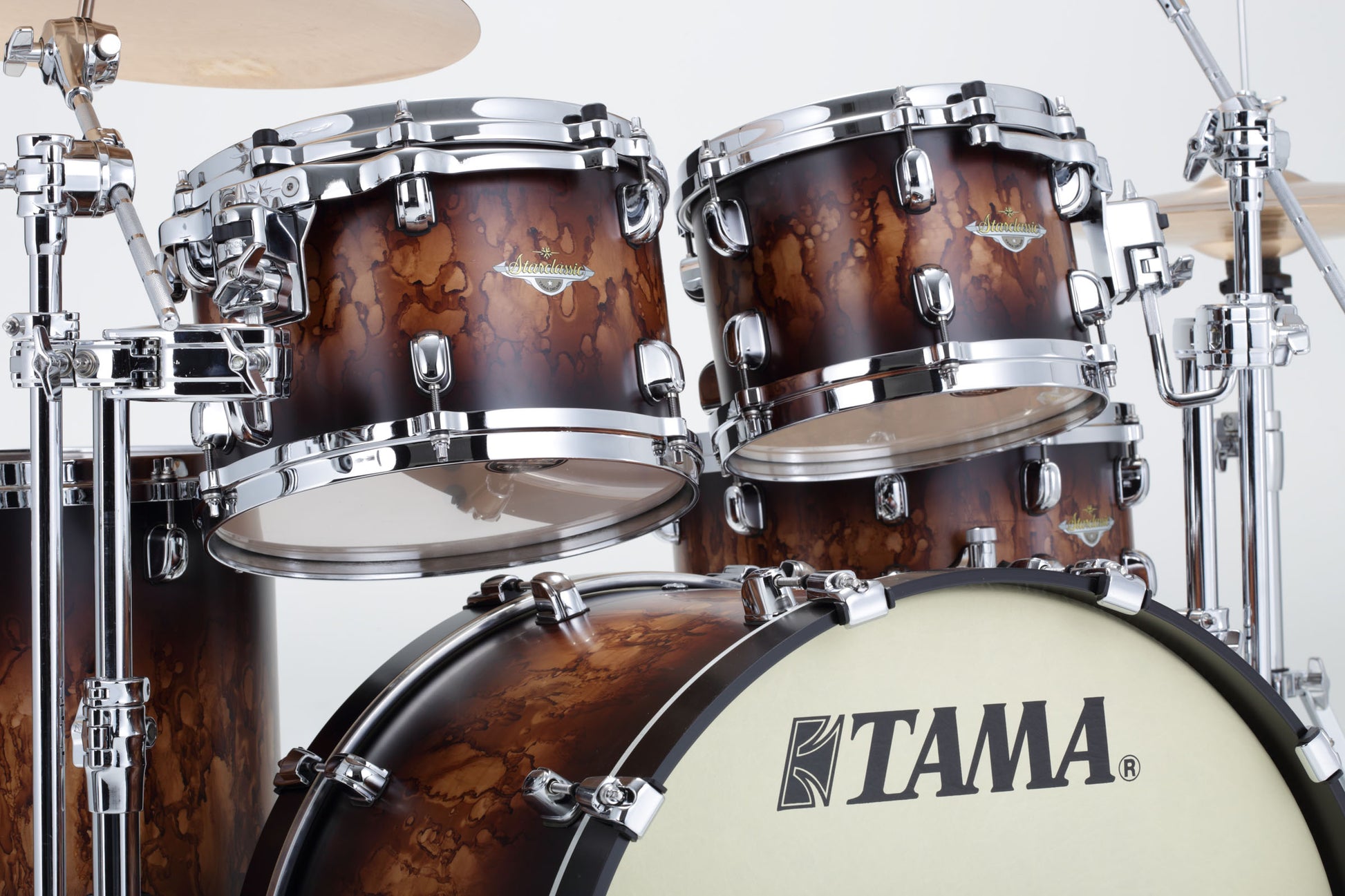 Tama MA42TZS MBB Starclassic Maple Batería Acústica Molten Satin Brown Burst 3