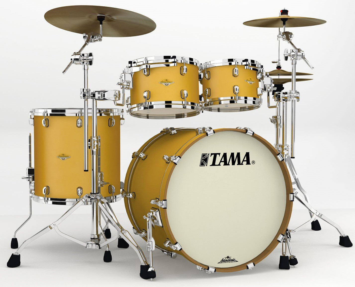 Tama MA42TZS SAM Starclassic Maple Batería Acústica Satin Aztec Gold Metallic 1