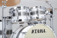 Tama MA42TZS SSR Starclassic Maple Batería Acústica Silver Snow Racing Stripe 2