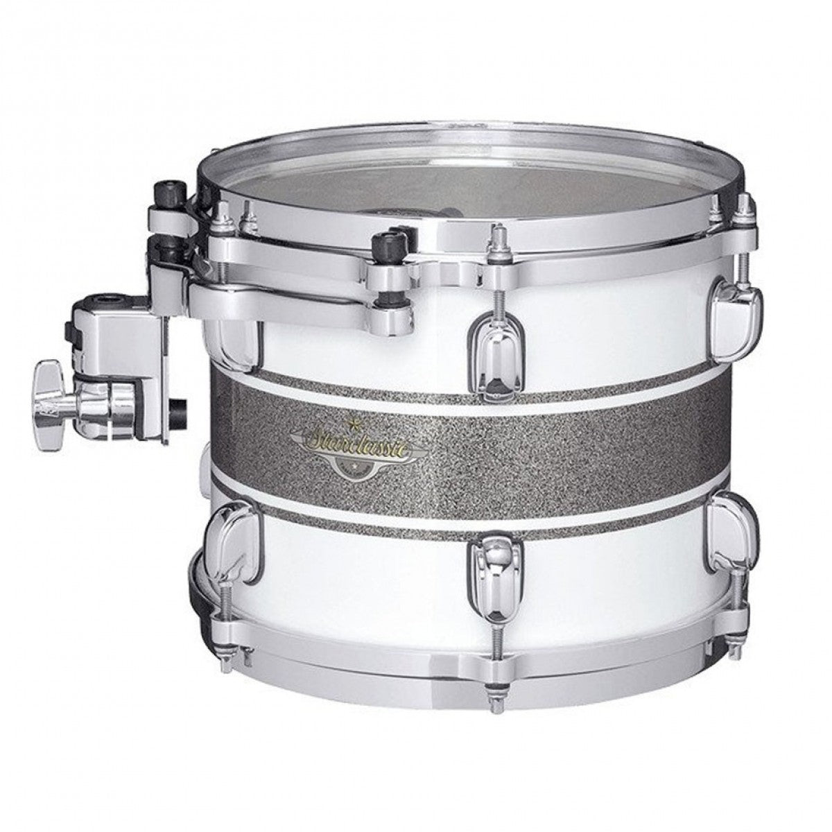 Tama MA42TZS SSR Starclassic Maple Batería Acústica Silver Snow Racing Stripe 6