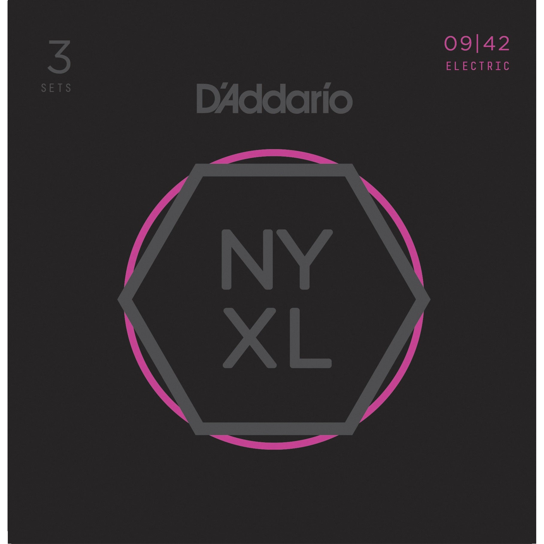 Daddario NYXL0942-3P Set 3 Juegos de Cuerdas Guitarra Eléctrica 009-042 1