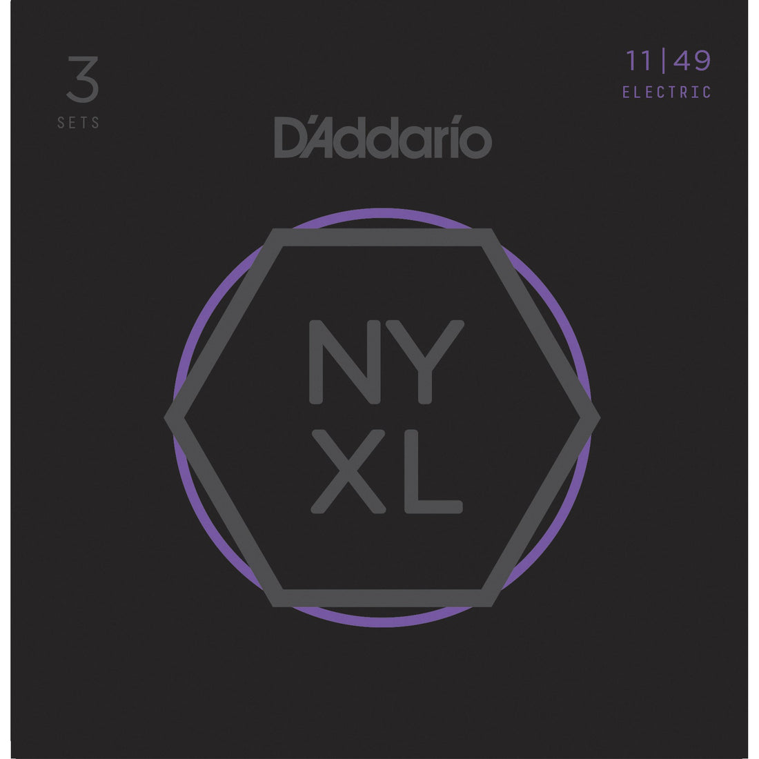 Daddario NYXL1149-3P Set 3 Juegos de Cuerdas Guitarra Eléctrica 011-049 1