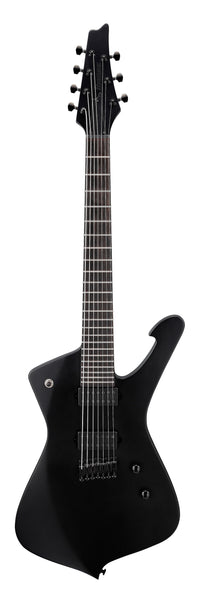 Ibanez ICTB721 BKF Iron Label Iceman Guitarra Eléctrica 7 Cuerdas Black Flat 1