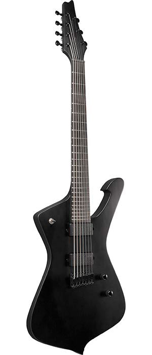 Ibanez ICTB721 BKF Iron Label Iceman Guitarra Eléctrica 7 Cuerdas Black Flat 2