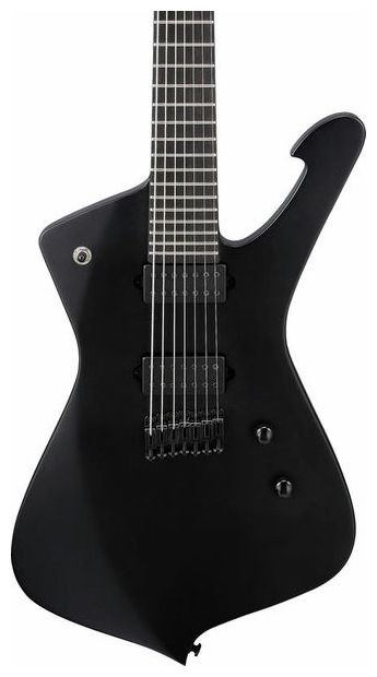 Ibanez ICTB721 BKF Iron Label Iceman Guitarra Eléctrica 7 Cuerdas Black Flat 4