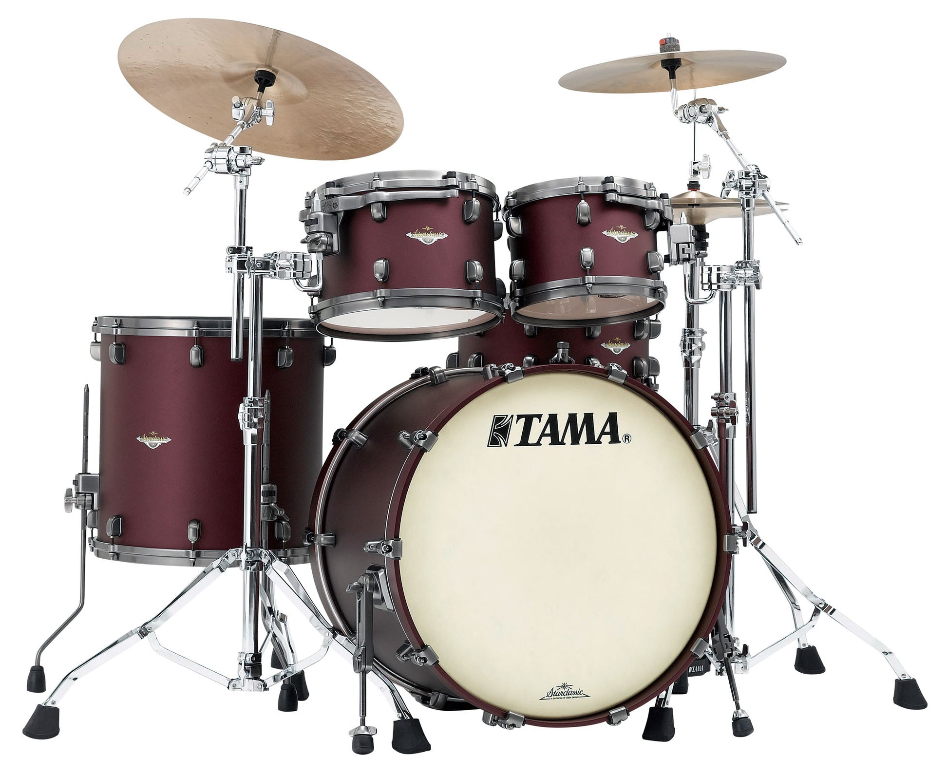 Tama MA42TZUS FBM Starclassic Maple Batería Acústica Flat Burgundy Metallic 20