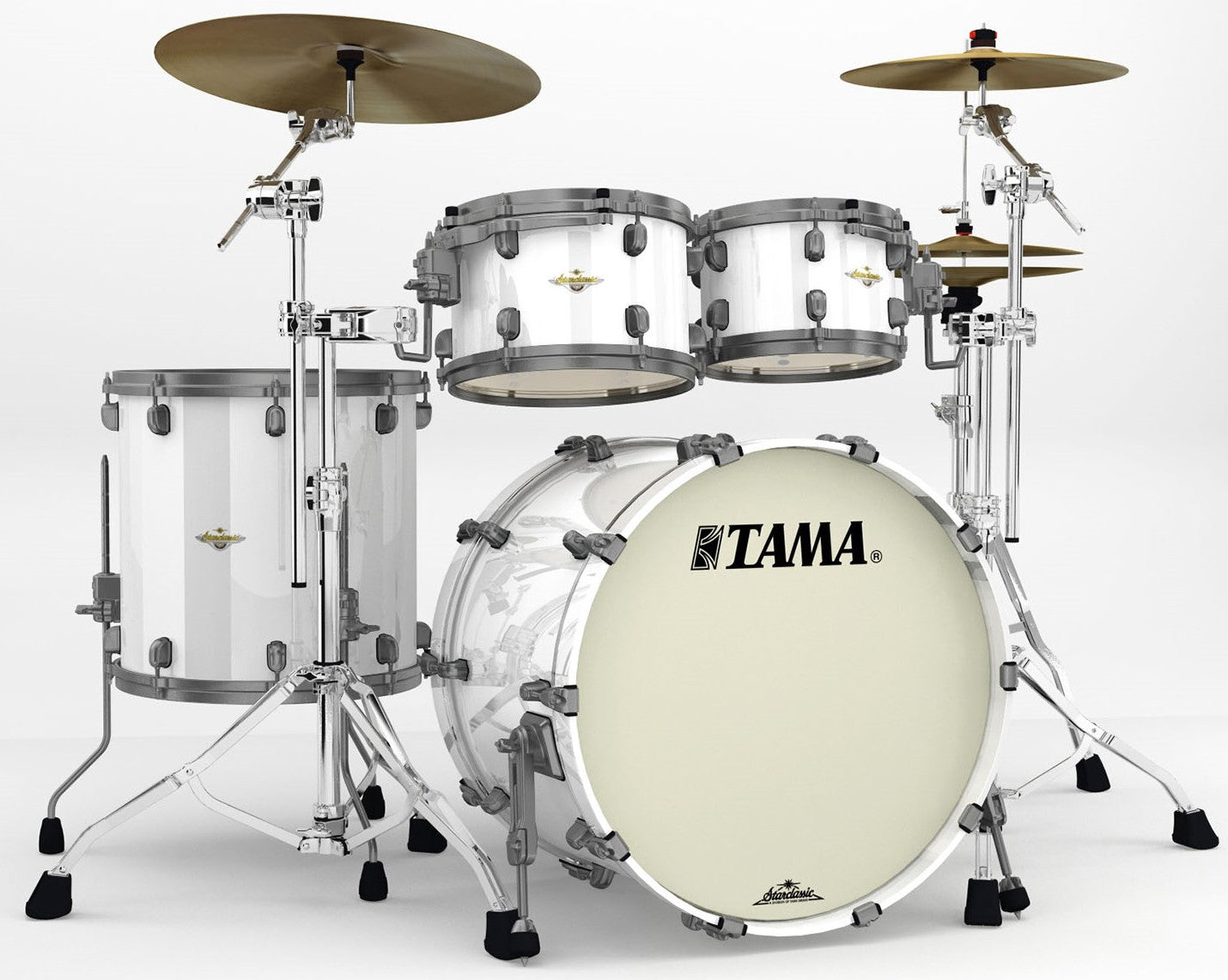 Tama MA42TZUS PWH Starclassic Maple Batería Acústica Piano White 1