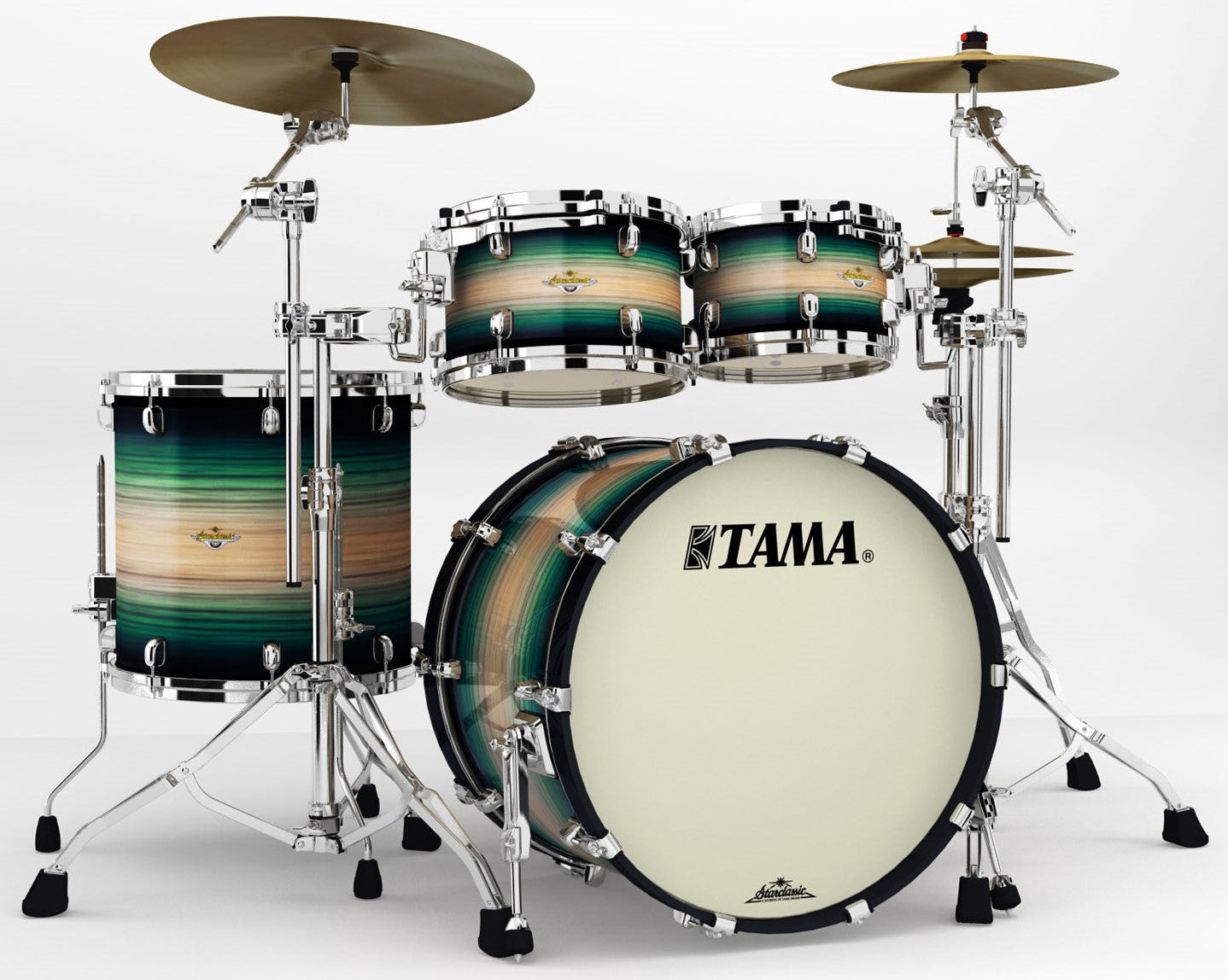 Tama ME42TZS LEWB Starclassic Batería Acústica Emerald Pacific Walnut Burst 1