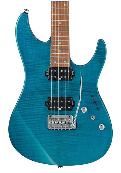 Ibanez MM1 TAB Martin Miller Signature Guitarra Eléctrica Transparent Aqua Blue 2