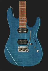 Ibanez MM1 TAB Martin Miller Signature Guitarra Eléctrica Transparent Aqua Blue 14