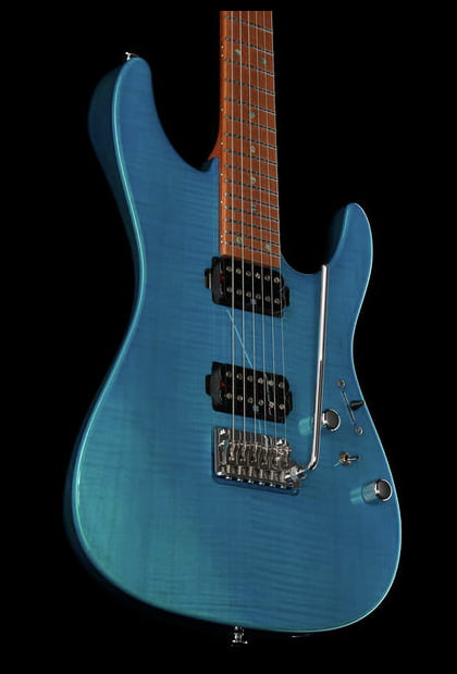 Ibanez MM1 TAB Martin Miller Signature Guitarra Eléctrica Transparent Aqua Blue 18