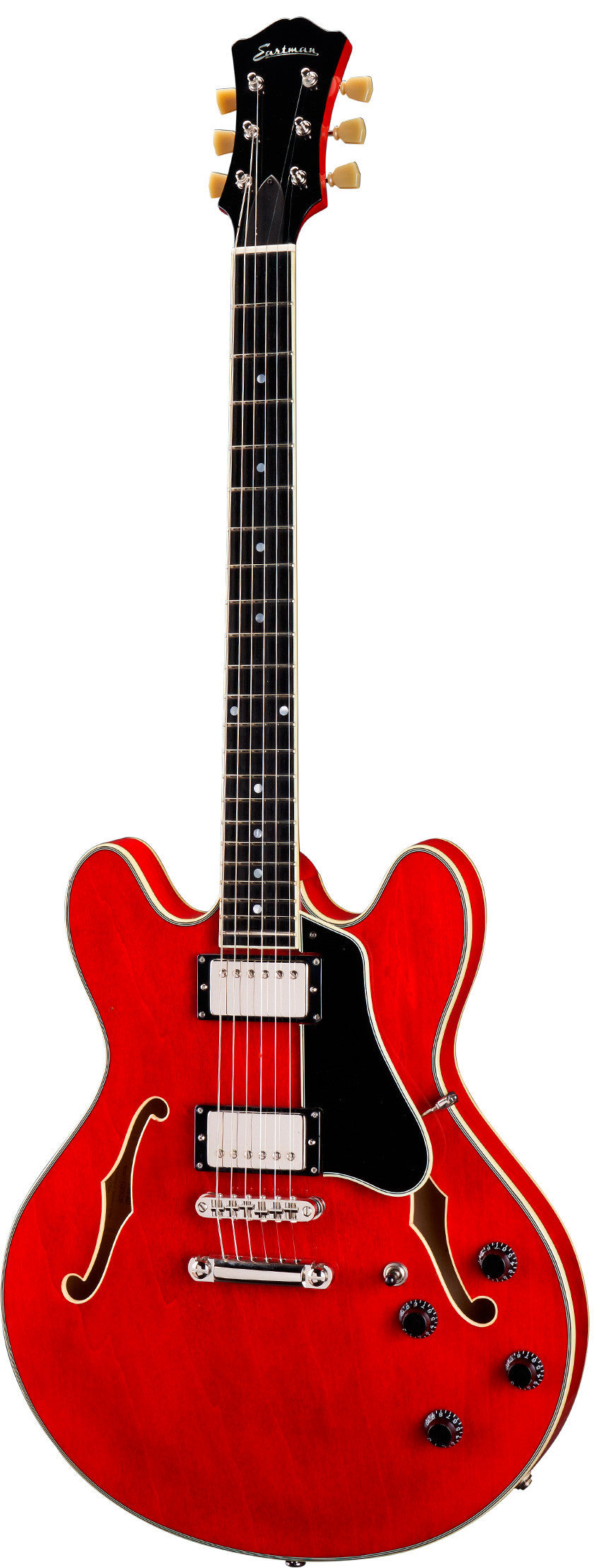 Eastman T386-RD Guitarra Eléctrica Archtop Thinline Roja 2