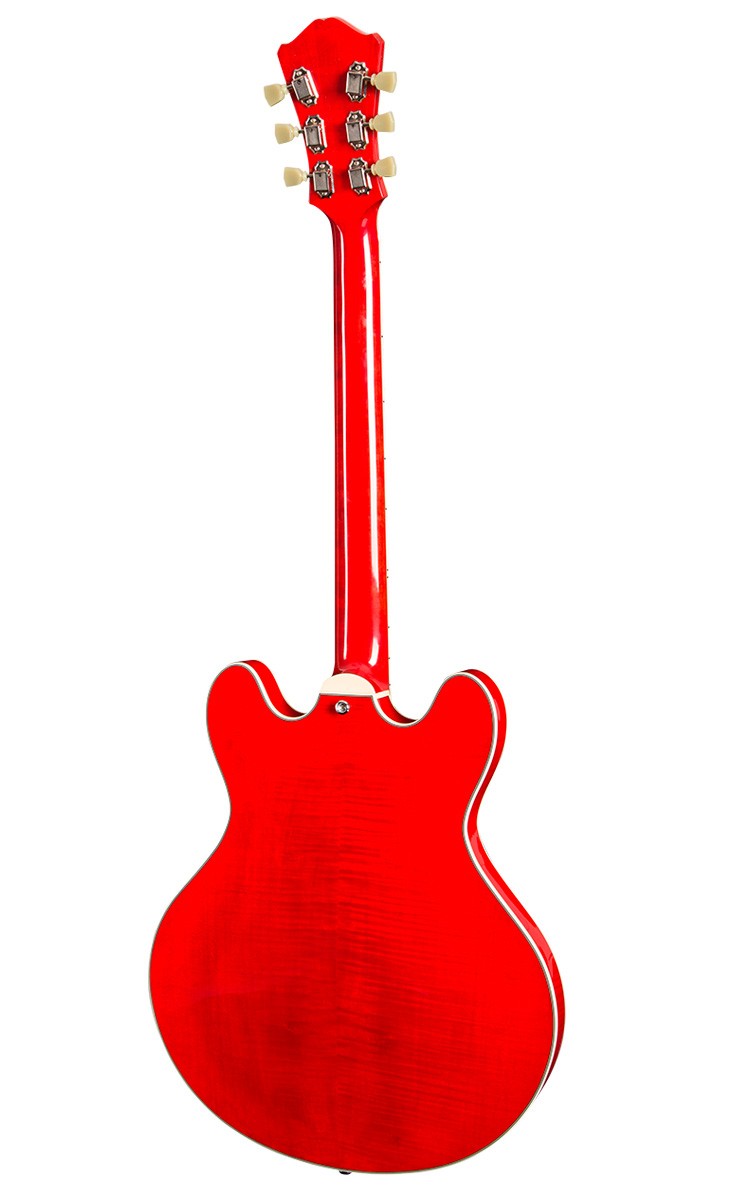 Eastman T486 RD Archtop Thinline Guitarra Eléctrica Roja 2