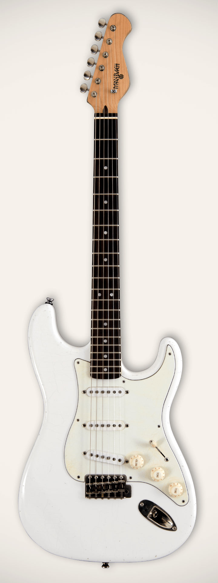 Maybach Stradovari S61 Guitarra Eléctrica Olympic White Aged