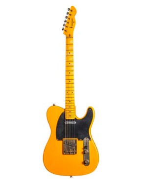 Maybach Teleman T54 Guitarra Eléctrica Butterscotch Blackguard Aged 1