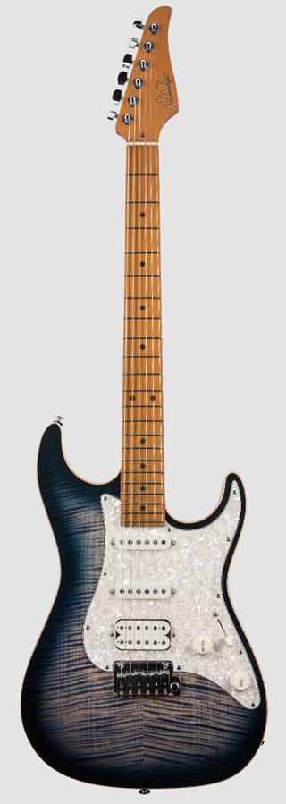 Suhr Standard Plus MN WBB Guitarra Eléctrica Trans Whale Blue Burst 1