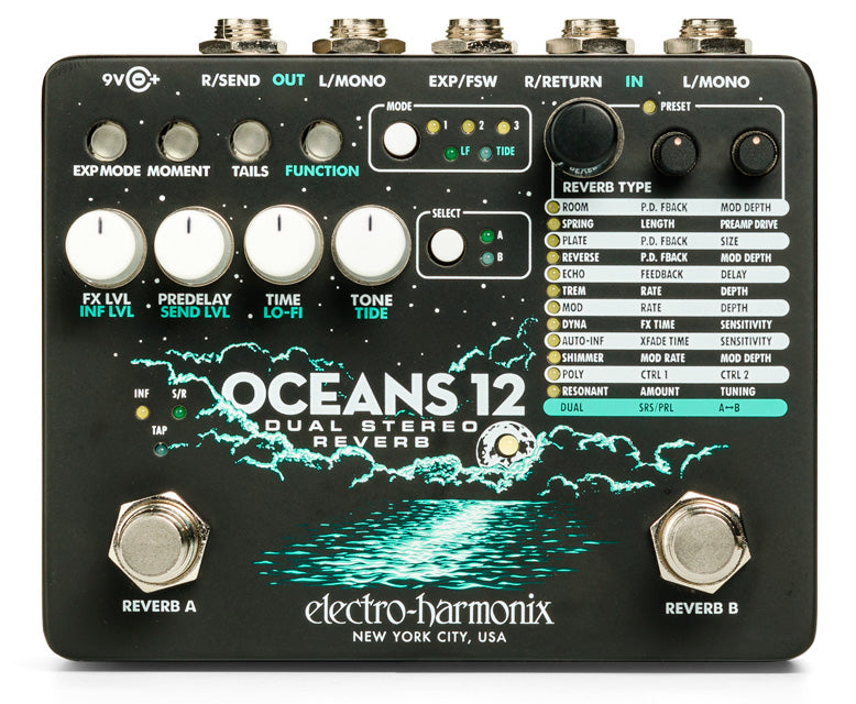 Electro Harmonix Oceans 12 Pedal Reverb 1