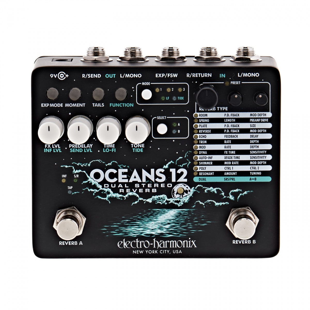 Electro Harmonix Oceans 12 Pedal Reverb 15