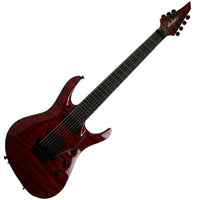 Jackson USA Chris Broderick Soloist HT7 EB Guitarra Eléctrica 7 Cuerdas Transparent Red 3