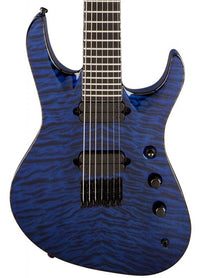 Jackson USA Chris Broderick Soloist HT7 EB Guitarra Eléctrica 7 Cuerdas Transparent Blue 2