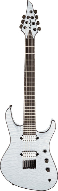 Jackson USA Chris Broderick Soloist HT7 EB Guitarra Eléctrica 7 Cuerdas Transparent White 1