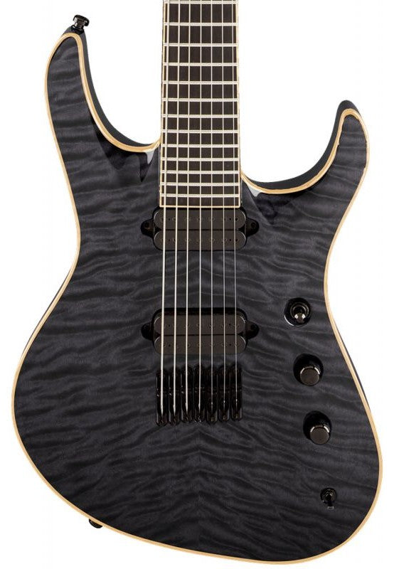 Jackson USA Chris Broderick Soloist HT7 EB Guitarra Eléctrica 7 Cuerdas Transparent Black 2