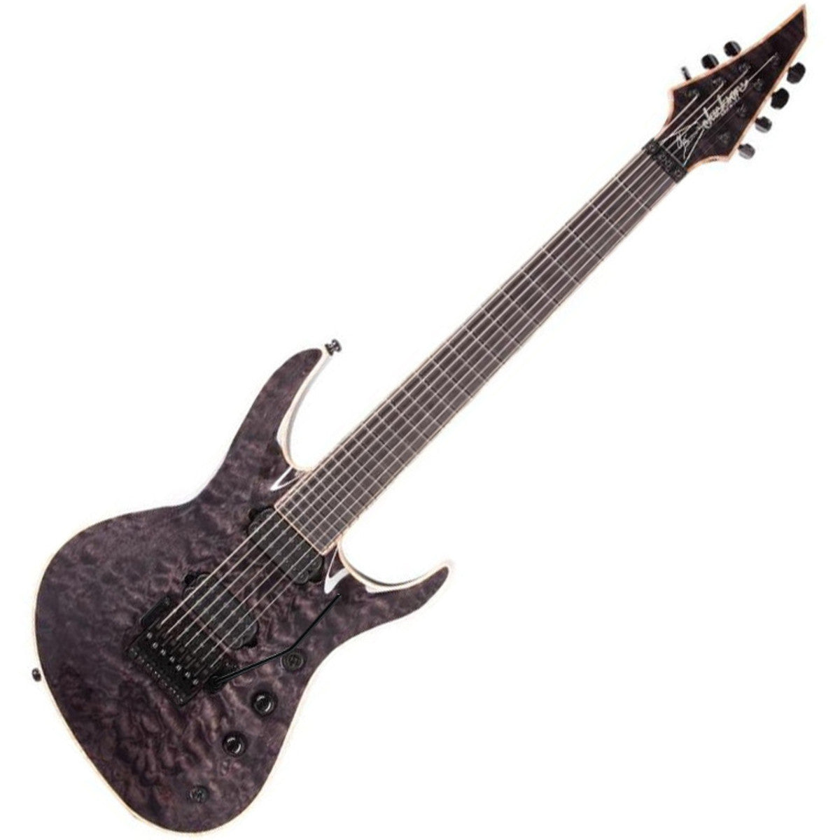 Jackson USA Chris Broderick Soloist HT7 EB Guitarra Eléctrica 7 Cuerdas Transparent Black 3