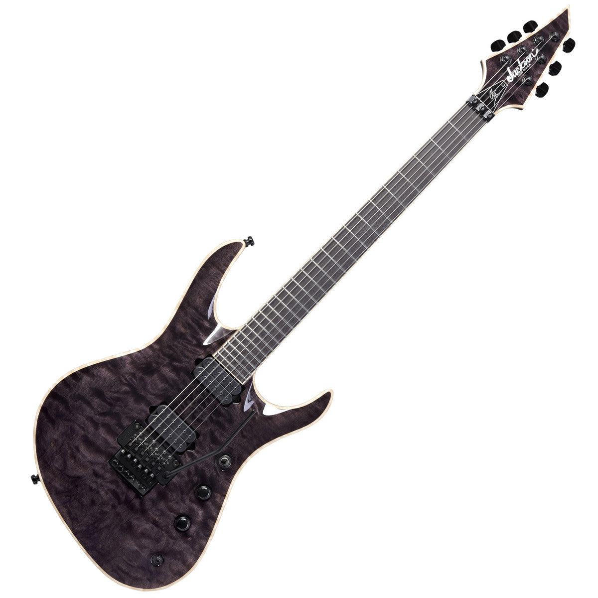 Jackson USA Signature Chris Broderick Soloist HT6 EB Guitarra Eléctrica Transparent Black 3