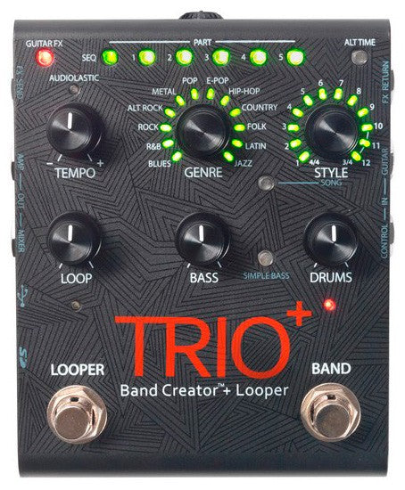 Digitech Trio+ Band Creator Looper Pedal Guitarra 9