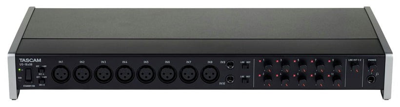 Tascam US16X08 Interfaz de Audio USB Previo Micrófono 3